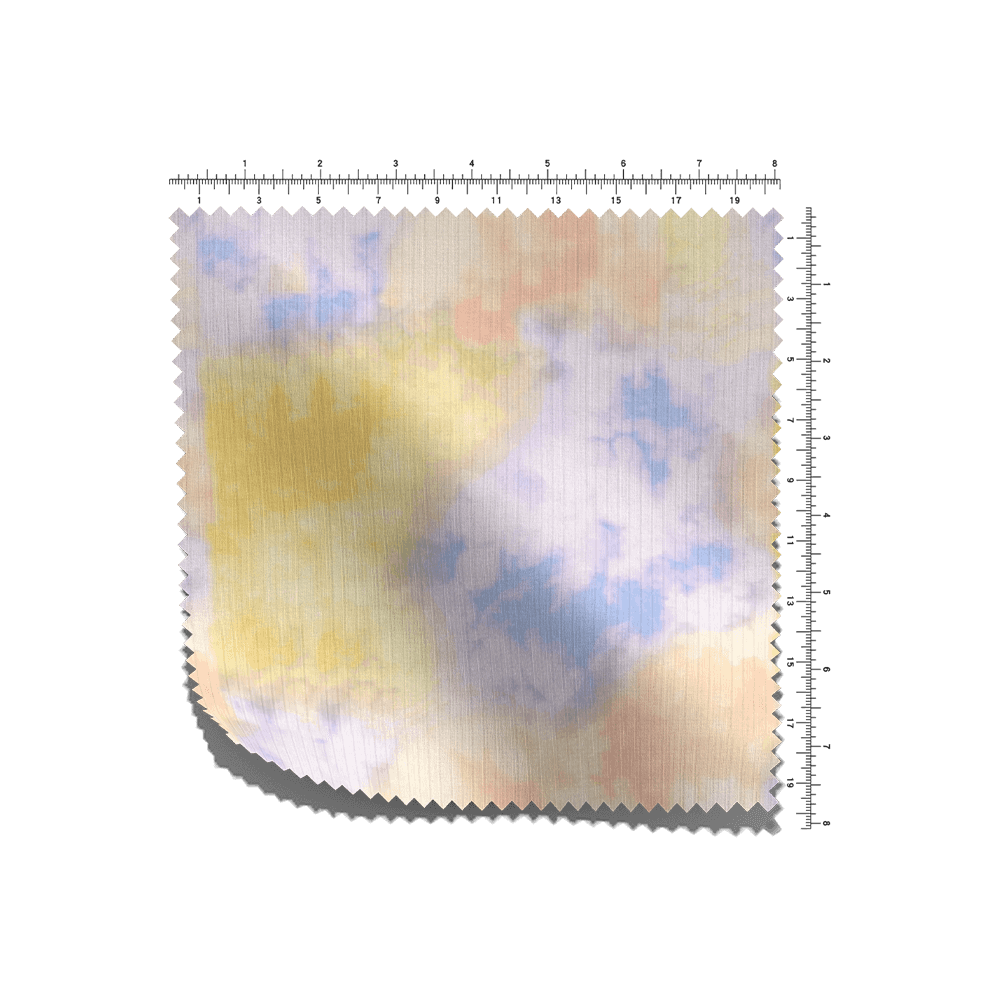 T/Banboo Rayon/S Pigmentdruck Drop-needle RIB